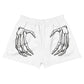 Unlimited Skeleton hands white Women’s Recycled Athletic Shorts